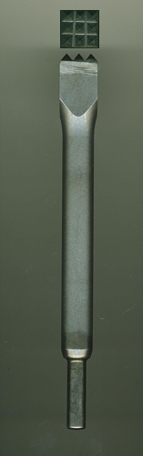 CARBIDE BUSH CHISEL 16 BITS - 25x25 mm. - 10.2 mm. SHANK